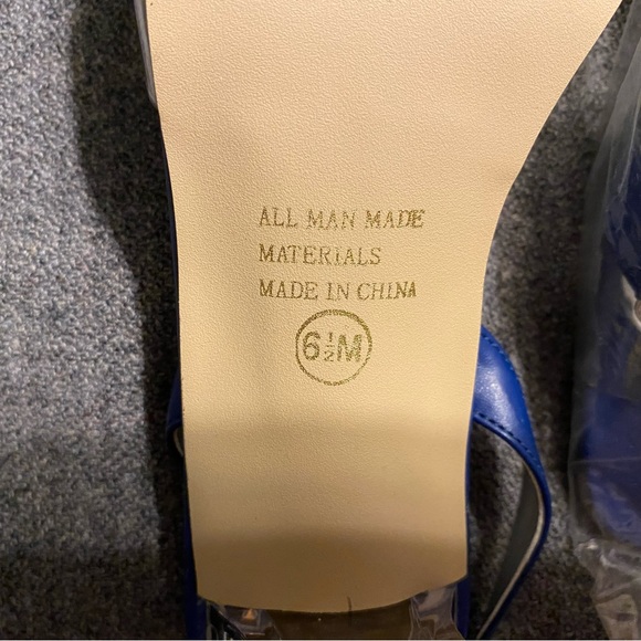 NIBag Annie blue kitten heel 6 1/2M - Picture 7 of 7